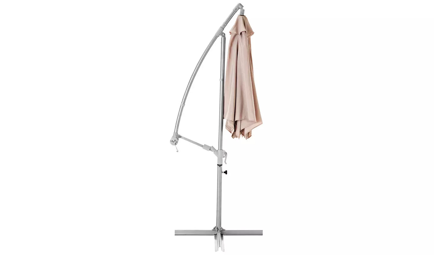 Habitat 2.5m Overhanging Garden Parasol - Cream